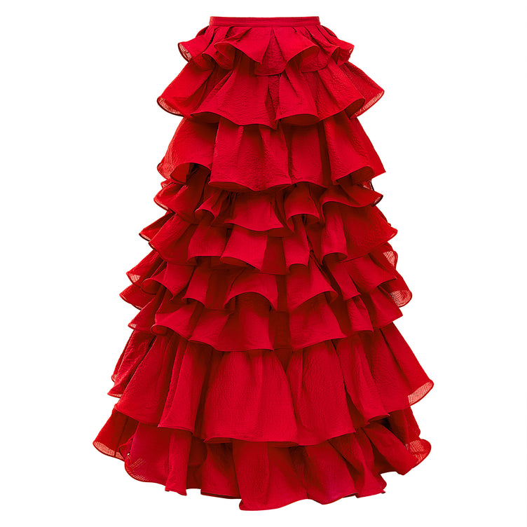 Alistair Maxi Tiered Ruffle Skirt - Mimi Plange